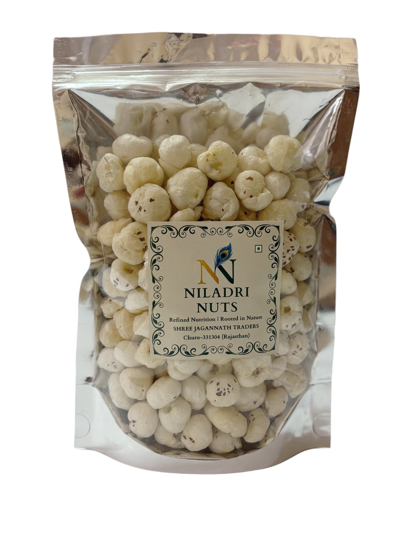 Niladri Nuts Premium Makhana 200gm | Protein Rich Fox Nuts | Healthy Phool Makhana Snack for Weight Loss, Gluten Free | Jumbo Size Makhana