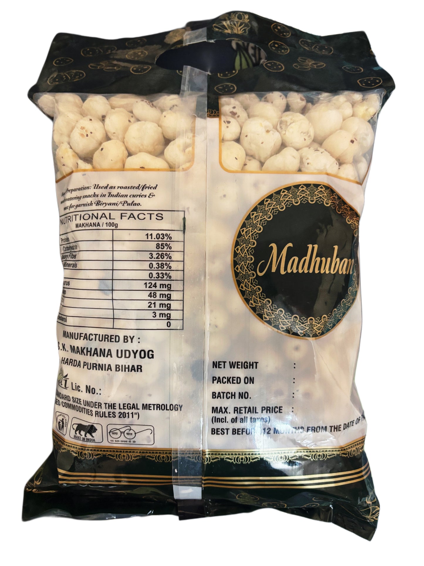 Premium Makhana – Healthy, Crunchy & Guilt-Free Snack | Foxnuts | Raw Makhana | Gluten Free snacks